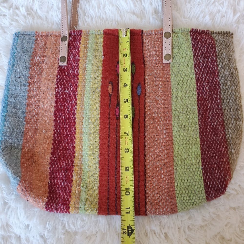 Hand Made Wool Tote Bag - Picture 6 of 9